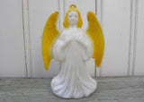 Vintage Hard Plastic Christmas Angel Ornament