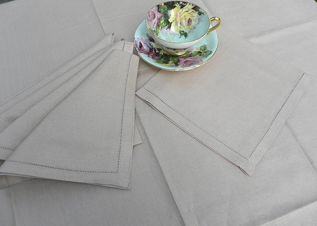 Irish Linen Cloth Napkins, Vintage cloth napkin set, 12 cloth napkins,  Napkin set, Hostess gift, Dinner napkins, collectible linens, gift