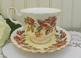 Vintage Royal Albert Lakeside Series Thirlmere Roses Teacup and Saucer