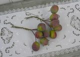 Vintage Plums Fruit Floral Millinery Picks