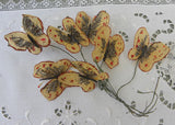 Vintage Miniature Butterflies with Mica Millinery Floral Picks