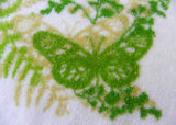 Vintage Vera Newmann Butterflies and Ferns Washcloths