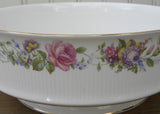Dessert Berry Serving Bowl Set with Pink and Purple Roses - The Pink Rose Cottage 