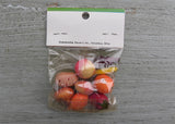 Vintage Grandmother Stover's Party Favors Fruits and Vegetables Miniatures Dollhouse NIP