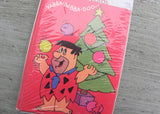 NIP Vintage American Greetings Christmas Fred Flintstone Self Stick Folded Gift Tags