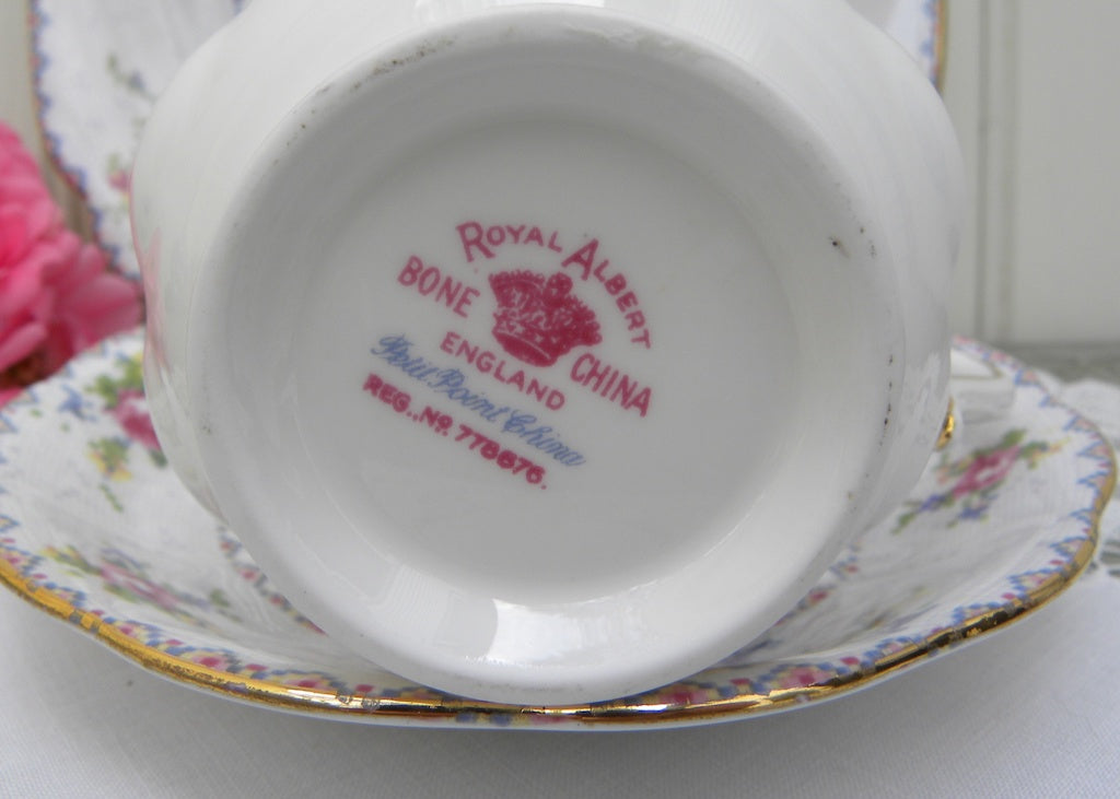 Royal Albert Petit Point china pattern - China Made in England