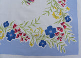 Vintage Simtex Floral Tablecloth Bleeding Hearts Buttercups and More