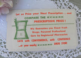Unused Vintage Advertising Sewing Needles Book Eckard Drug Store