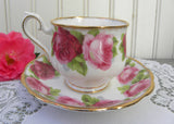 Vintage Royal Albert Old English Rose Teacup and Saucer