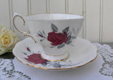 Vintage Royal Albert Red Rose Sweet Romance Teacup and Saucer