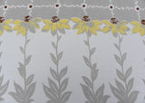 Vintage Brown Eyed Susan Sunflower Tablecloth and Napkin Set