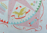 Vintage Pink Celebration Tablecloth Easter Birthday New Years Bridal and More