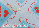 Vintage Blue Celebration Tablecloth Easter Birthday New Years Bridal and More