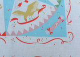 Vintage Blue Celebration Tablecloth Easter Birthday New Years Bridal and More