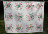 Vintage Wilendur Pink Royal Rose Tablecloth