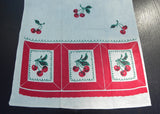 Pair of  Unused Vintage Startex Cherry Cherries Tea Towels