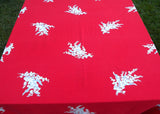 Vintage Wilendur America's Pride Lily of the Valley Extra Large Tablecloth & Napkins