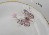 Vintage Queen's Centenary Year Daisies and Butterflies Teabag Holder Coaster