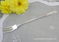 Antique Wallingford Co Silver Plated Olive Fork 