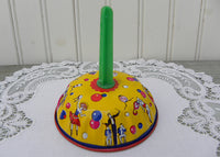 Vintage Metal New Years Eve Mardi Gras Noise Maker Dancers and Band