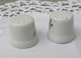 2 Vintage China Thimbles Tulips and Tiger Lilies