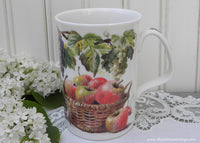 Neil Faulkner Bone China Tea Coffee Mug Market Garden Baskets of Fruit