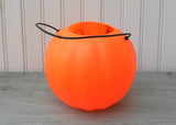 Vintage Blow Mold Halloween Pumpkin Trick or Treat Bucket