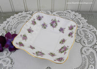 Vintage Royal Albert Sweet Violets Candy Bowl Dish