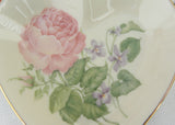Lenox Rose Expression Heart Trinket Dish Pink Roses and Violets