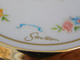 Vintage Stratton Ladies Powder Compact Pink and Yellow Roses