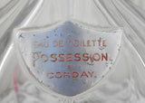 Vintage Corday Possession Crystal Perfume Bottle