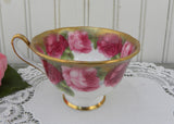Vintage Royal Albert Old English Rose Brushed Gold Teacup