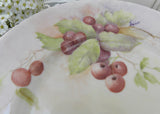 Vintage Hand Painted Cherry Cherries Plate