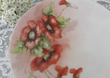 Vintage Hand Painted Poppy Poppies Plate