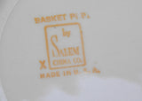 Vintage Salem China Victory Basket Snack Childs Tea Set