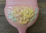 Vintage Hull Art Pottery Pink Sunglow Whisk Broom Wall Pocket