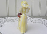 Miniature Victorian Lady Figurine at Milliner with Dome