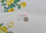 Vintage Wilendur Tablecloth Princess Rose Yellow