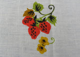Vintage Fruits and Fruit Baskets Tablecloth Cherries Strawberries and More
