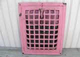Antique Pink Cast Iron Heater Wall Grate Vent