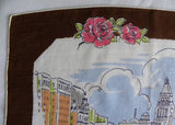 Vintage Souvenir Handkerchief Michigan Ave Chicago