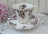 Vintage Royal Albert Violets Dainty Dina Series Demitasse Teacup Jennie