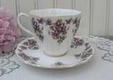 Vintage Royal Albert Violets Dainty Dina Series Demitasse Teacup Jennie