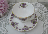 Vintage Royal Albert Violets Dainty Dina Series Demitasse Teacup Jennie