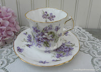 Vintage Hammersley Victorian Violets Teacup and Saucer