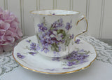 Vintage Hammersley Victorian Violets Teacup and Saucer