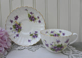 Vintage Radfords Purple Violet Teacup and Saucer