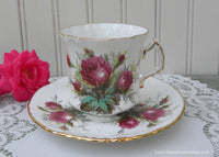 Vintage Hammersley Grandmother's Rose Teacup and Saucer