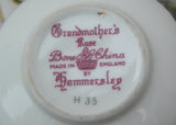 Vintage Hammersley Grandmother's Rose Teacup and Saucer