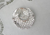Vintage Napier Crystal Rhinestone Swirl Brooch Pin